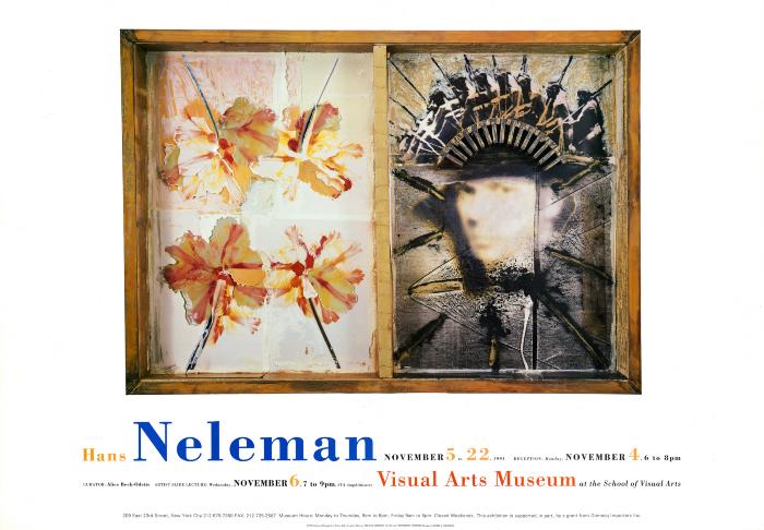 Posters depicts: Hans Neleman artwork above exhibition details