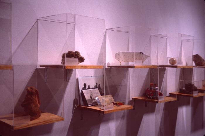 Photographic Materials depicts: artworks installed in gallery