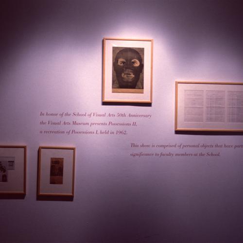 Photographic Materials depicts: artworks installed in gallery