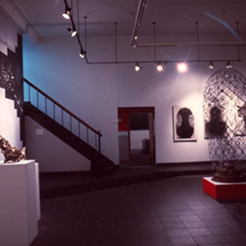 Photographic Materials depicts: artworks installed in gallery