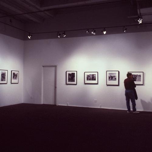 Photographic Materials depicts: artworks installed in gallery
