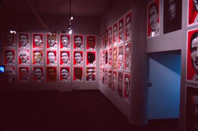 Photographic Materials depicts: artworks installed in gallery