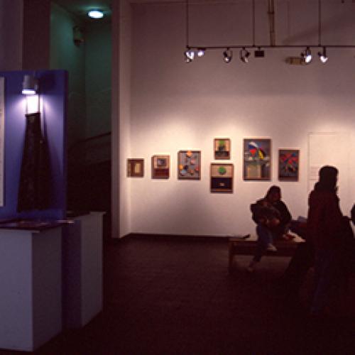 Photographic Materials depicts: artworks installed in a gallery