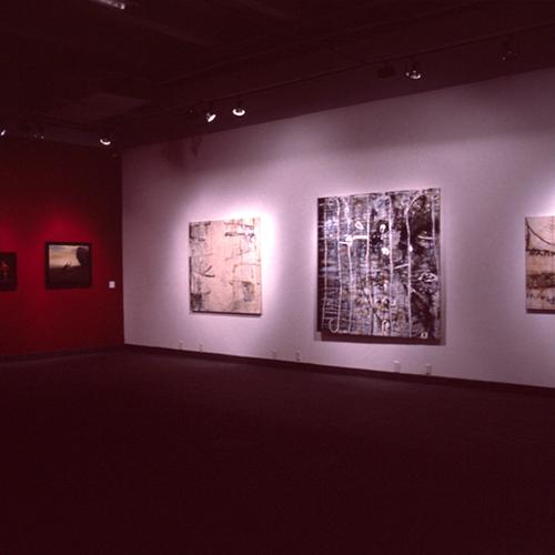 Photographic Materials depicts: artworks installed in gallery