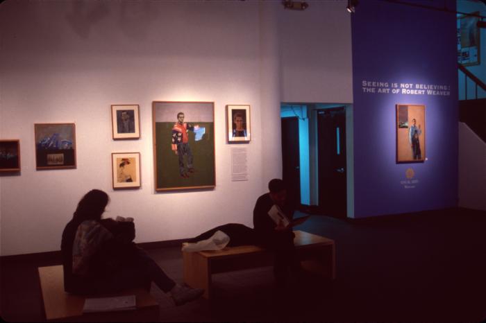 Photographic Materials depicts: artworks installed in a gallery