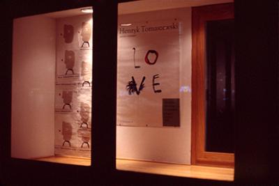 Photographic Materials depicts: artworks installed in gallery