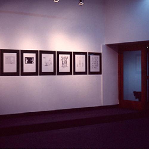 Photographic Materials depicts: artworks installed in gallery