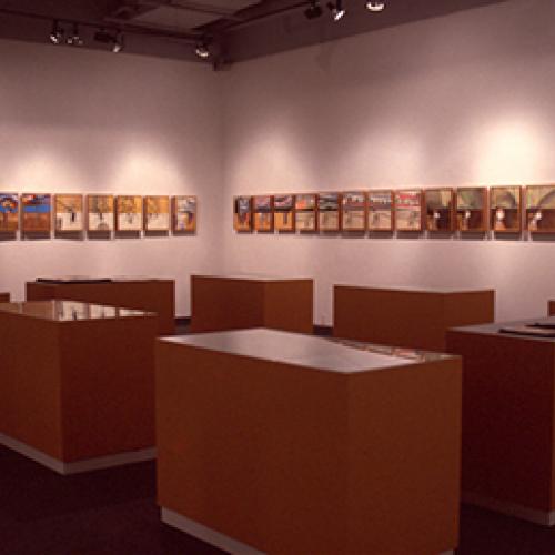 Photographic Materials depicts: artworks installed in a gallery