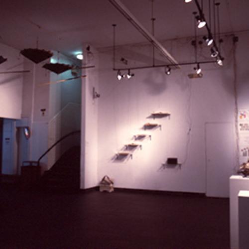 Photographic Materials depicts: artworks installed in gallery