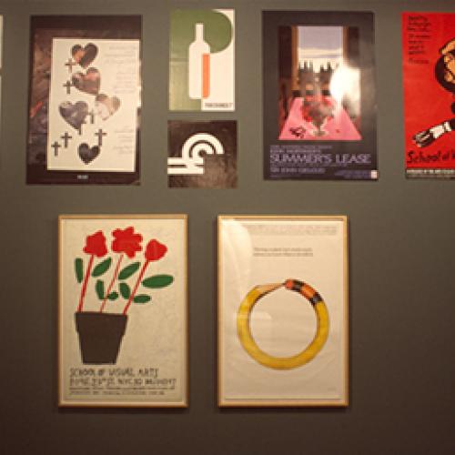 Photographic Materials depicts: artworks displayed in gallery
