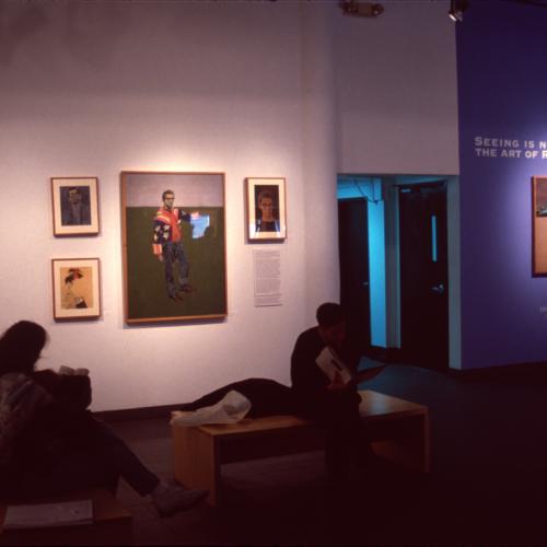 Photographic Materials depicts: artworks installed in a gallery