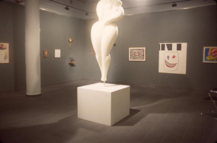 Photographic Materials depicts: artworks displayed in gallery