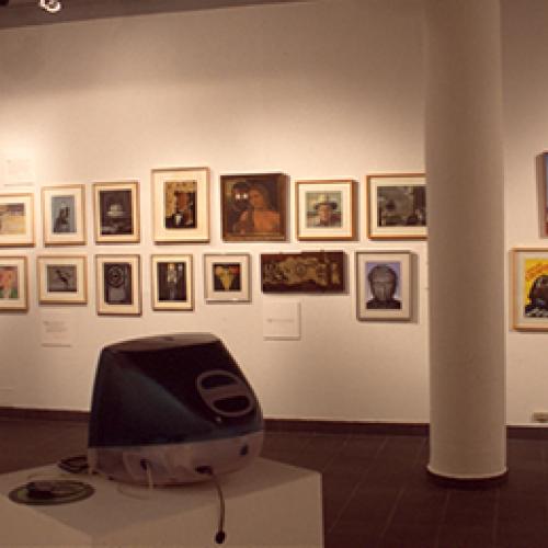 Photographic Materials depicts: artworks installed in gallery