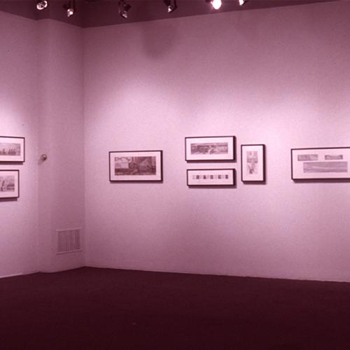Photographic Materials depicts: artworks installed in gallery