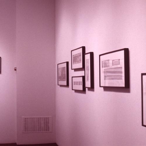 Photographic Materials depicts: artworks installed in gallery
