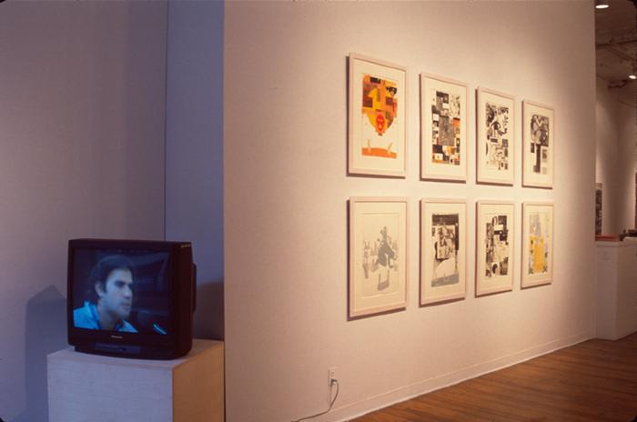 Photographic Materials depicts: artworks installed in a gallery