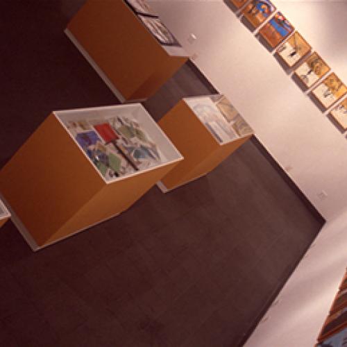 Photographic Materials depicts: artworks installed in a gallery