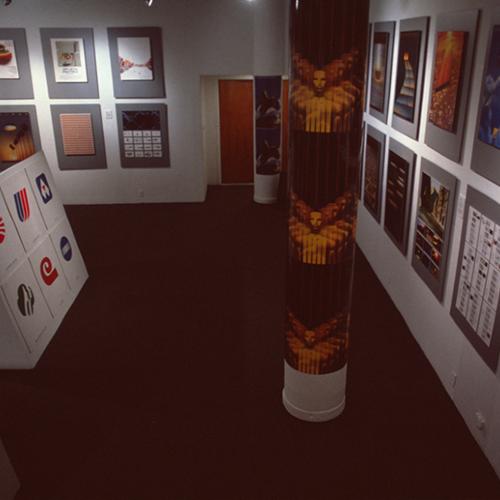 Photographic Materials depicts: artworks installed in gallery