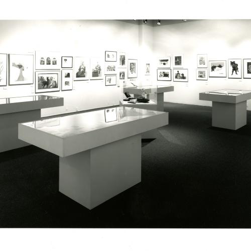 Photographic Materials depicts: artworks installed in gallery