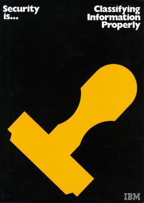 Posters depicts: Yellow silhouetted stamp on a black background 