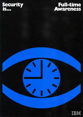 Posters depicts: Blue minimalist eye, the pupil is blue clock