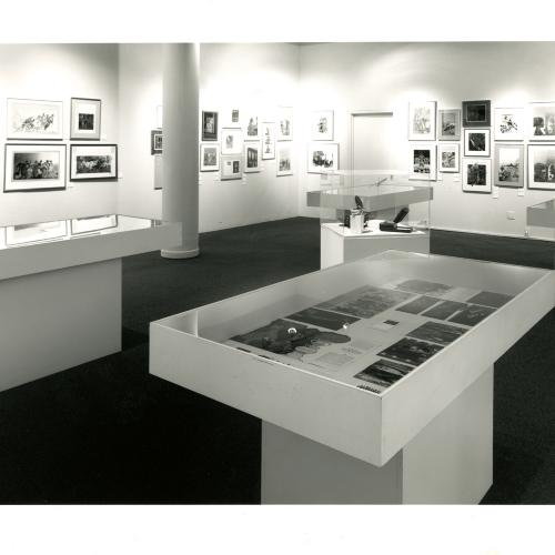 Photographic Materials depicts: artworks installed in gallery