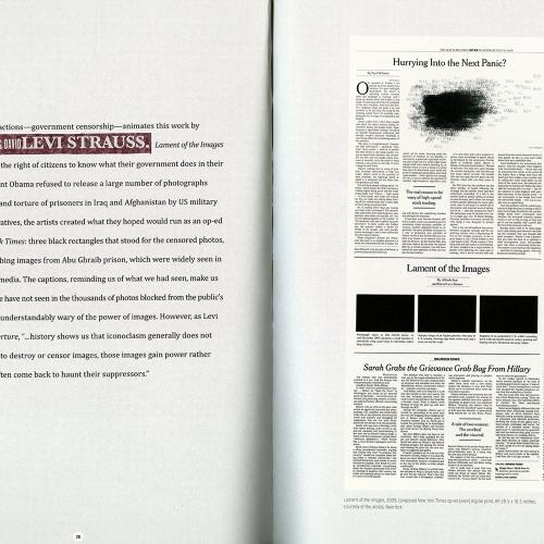 Exhibition Catalogues depicts: Interior of exhibition catalog