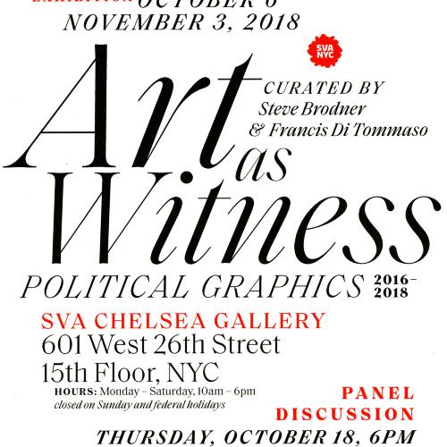 Announcements and invitations depicts: Back of announcement with exhibition information