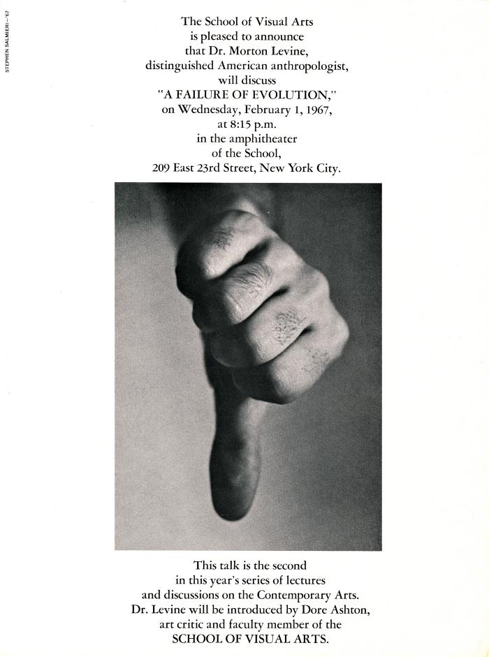 Posters depicts: photo of a hand with thumb down