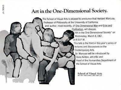Posters depicts: black-and-white photograph of a group of young people with title and description of event