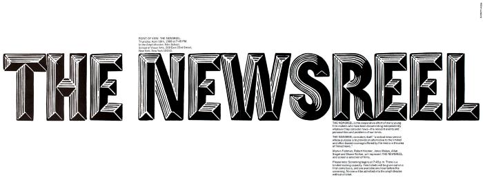 Posters depicts: Title of event in large blocky black type with lines running through it like wood grain.