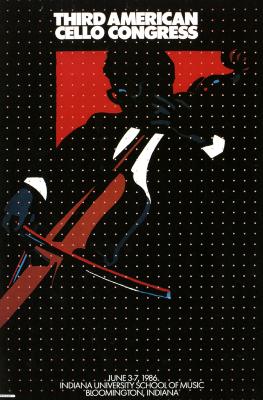 Posters depicts: Man playing cell with dot screen overlaid