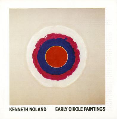 Exhibition Catalogues depicts: bullseye like painting in red, blue, and white