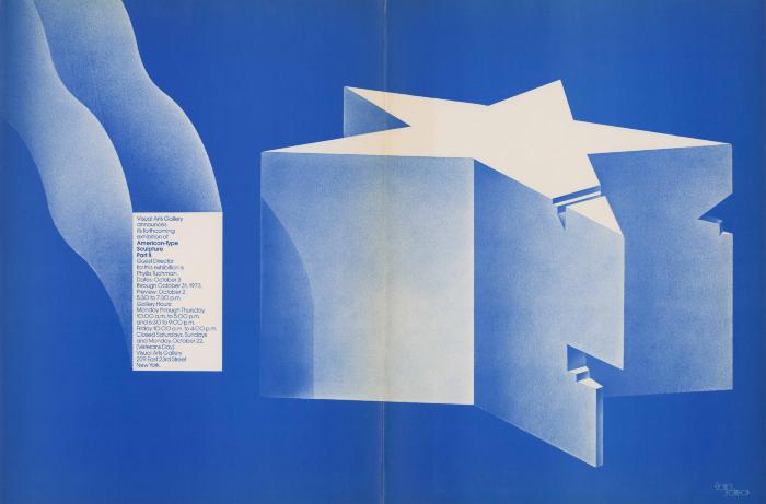 Posters depicts: Three dimensional star with cut-outs
