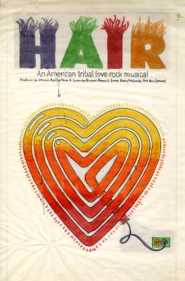 Original Art depicts: Heart made of neon lighting tubes, plugged into the wall. The text "Hair" at the top of the sketch has hair growing out of the top of it.