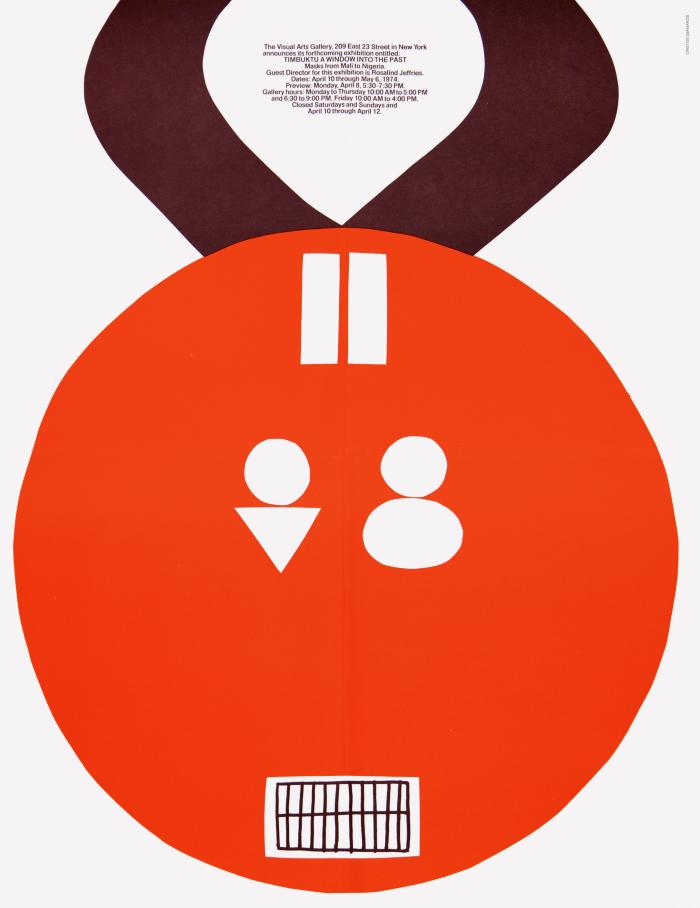 Posters depicts: Red abstract mask