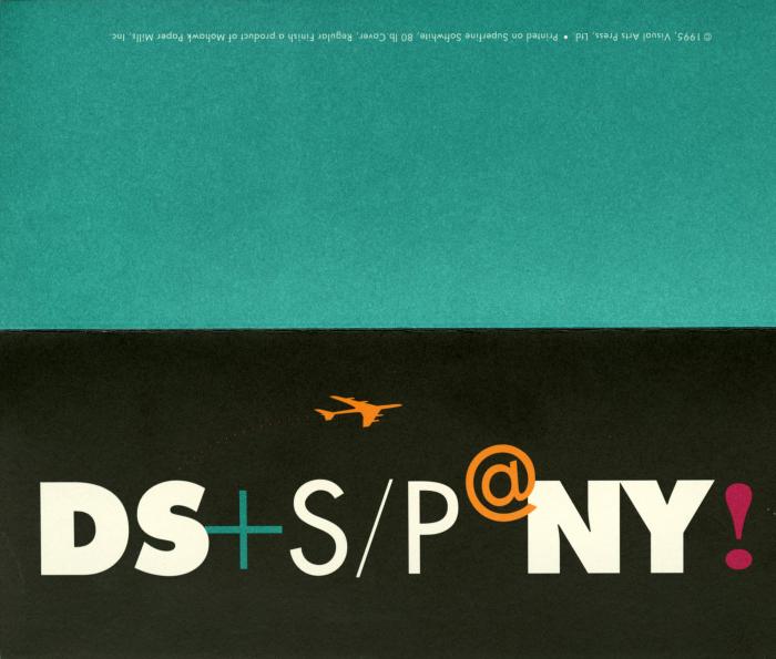 Announcements and invitations depicts: Cover for announcement for Deborah Sussman Masters Series exhibition