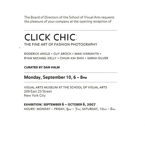Announcements and invitations depicts: exhibition announcement page two