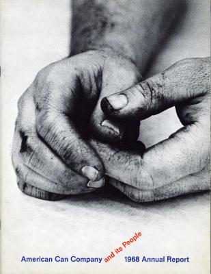 Annual Reports and Corporate Communications depicts: Two dirty hands sit loosely resting on one another 