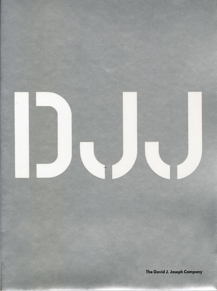 Annual Reports and Corporate Communications depicts: "DJJ" printed in white on gray paper 