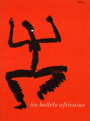Programs depicts: Ink illustration of a woman dancing on an orange background 