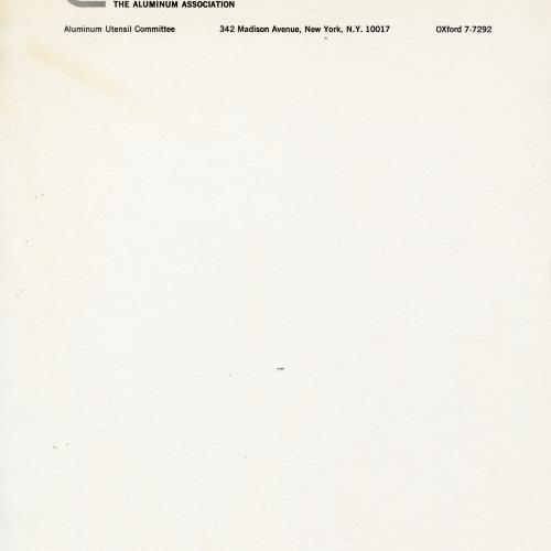 Letterheads/Stationery, Logos and identities depicts: On the header of a piece of paper is a large white lower case "A" followed by "The Aluminum Association" 