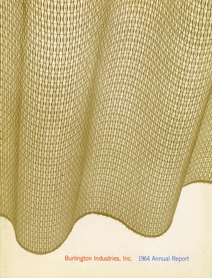 Annual Reports and Corporate Communications depicts: The bottom of a green lace curtain 