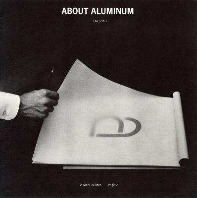 Serial Publications, Logos and identities depicts: A hand flips through a large pad of paper, on the front is a large lower case letter "A"