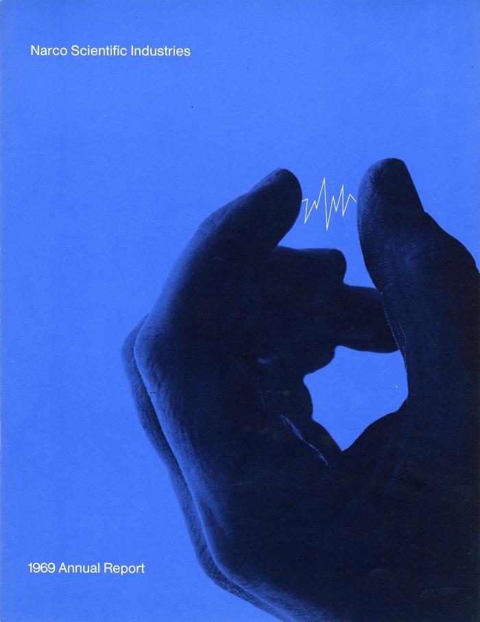 Annual Reports and Corporate Communications depicts: A hand pinches its thumb and index together, in between them is a white jagged line 