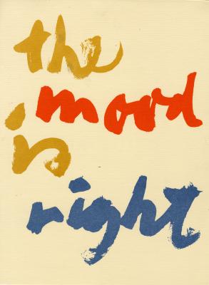 Booklet/Brochure depicts: "The mood is right" painted in yellow, orange, and blue
