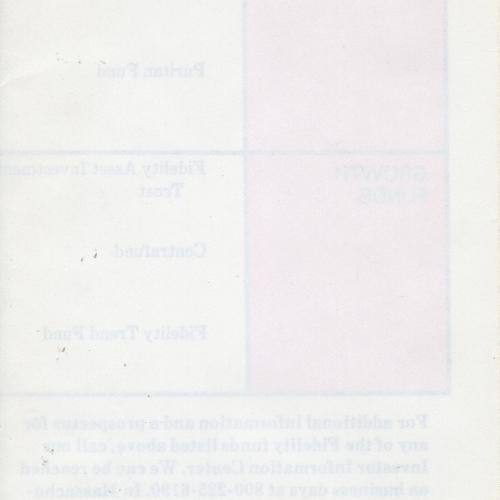 Annual Reports and Corporate Communications, Logos and identities depicts: "Contrafund" across the top of a pamphlet, below it says "Fidelity Group" with an "F" logo made out of red bars 