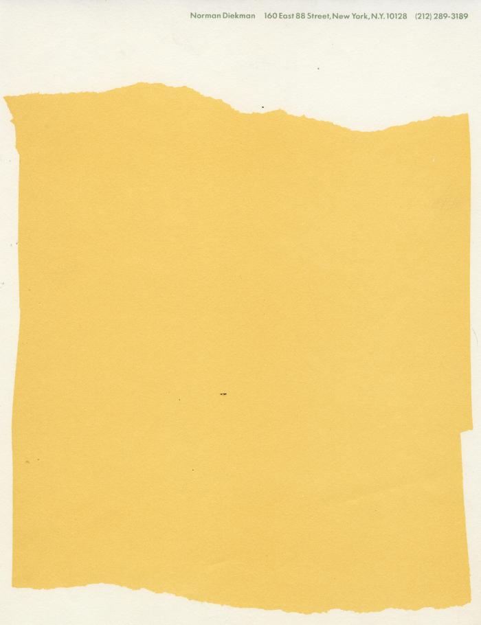 Letterheads/Stationery depicts: A ripped yellow piece of paper on top of a white paper