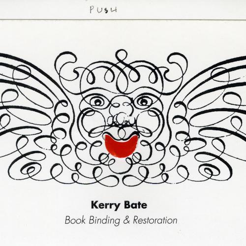 Letterheads/Stationery, Logos and identities depicts: Curly decorative sort of illustration of a demon head with a red tongue 