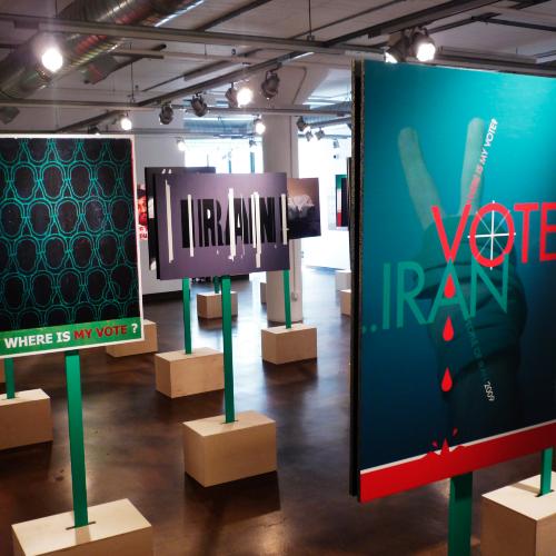 Photographic Materials, Digital Files depicts: exhibition installation photograph